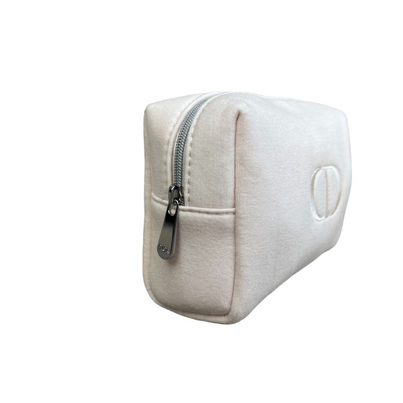 Dior Cosmetic Bag Christian Dior Logo CD Light Pink Small Travel Storage Pouch - Picture 2 of 9